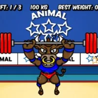 PLay Animal Olympics - Weight Lifting now!