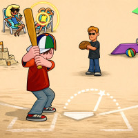 Play Baseball Smashing Beach now!