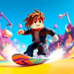 Obby Snowboard Race Parkour