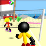 Stickman Beach Volleyball