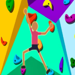 Stickman Rock Climber