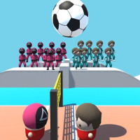 Play Volley Squid Gamer now!